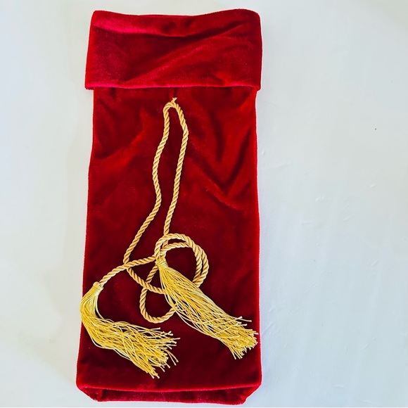 Velvet Wine Bag, Christmas - Picture 2 of 4